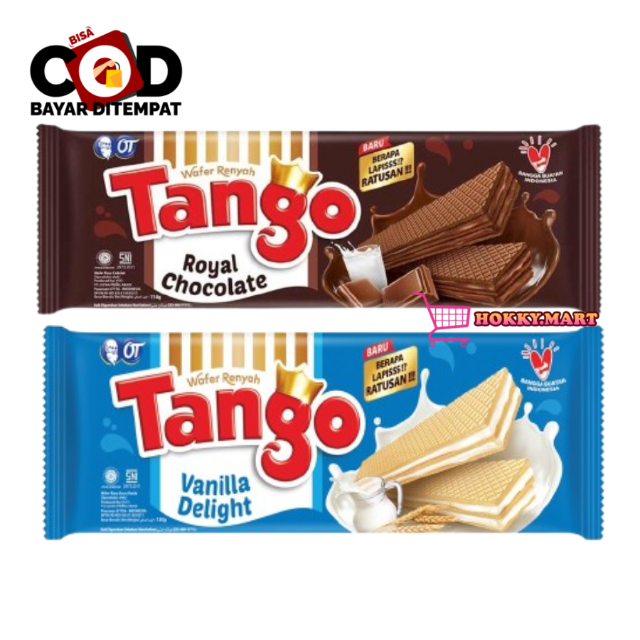 [ HOKKY ] Tanggo Wafer Vanila Delight 100gr Royal Chocolate Long Waffer Renyah Cokelat Snack Cemilan