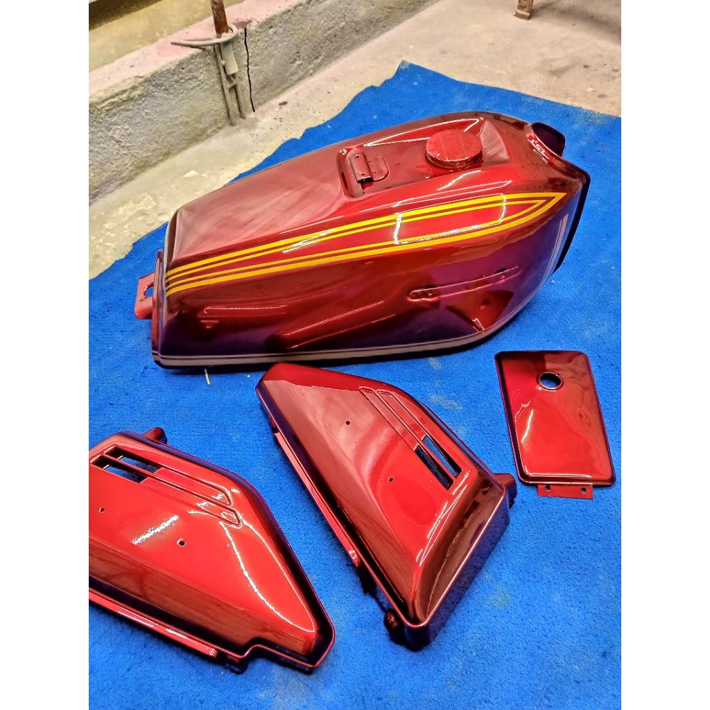 body GL100 repaint merah candy list cat