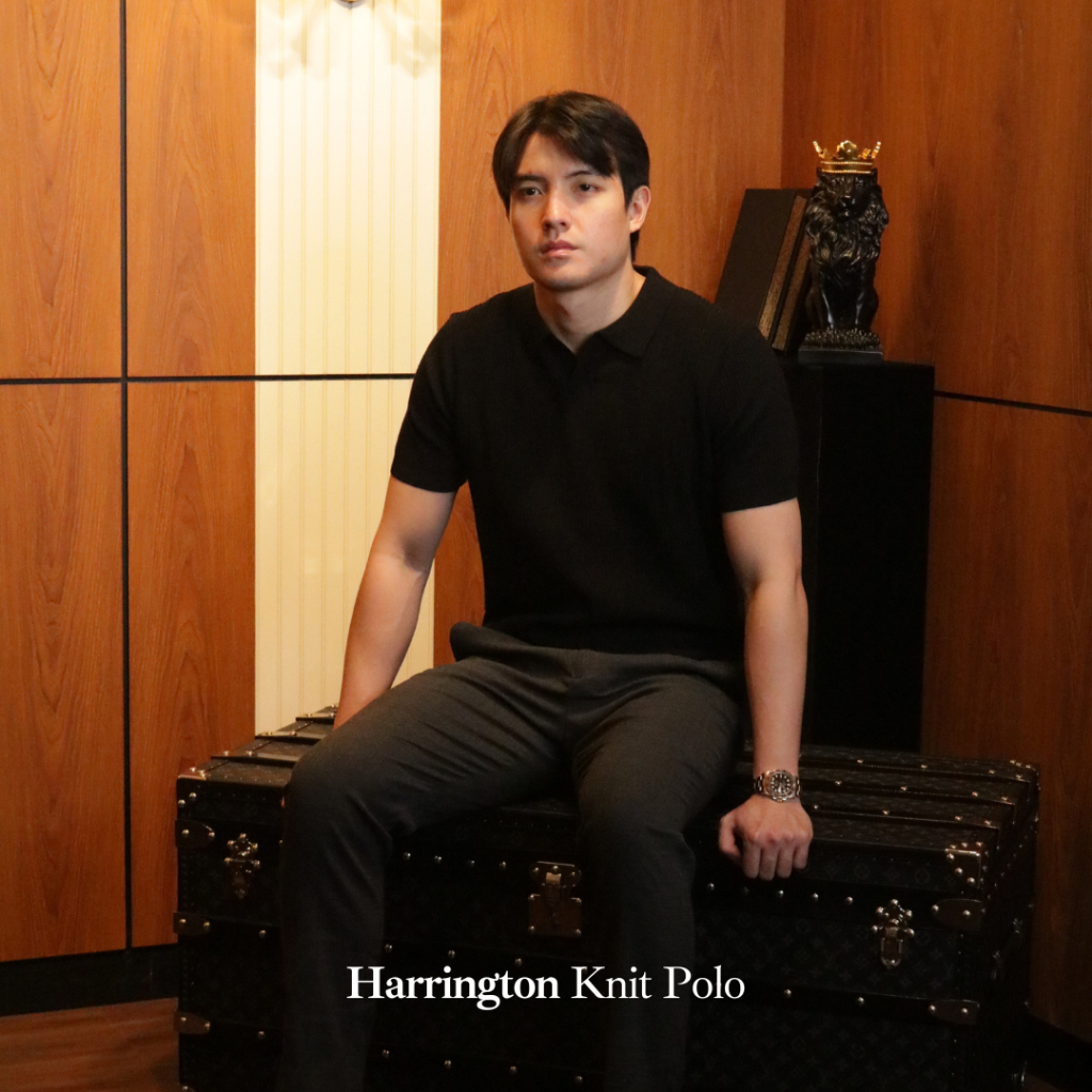 BRUNES - Harrington Knit Polo | Menswear