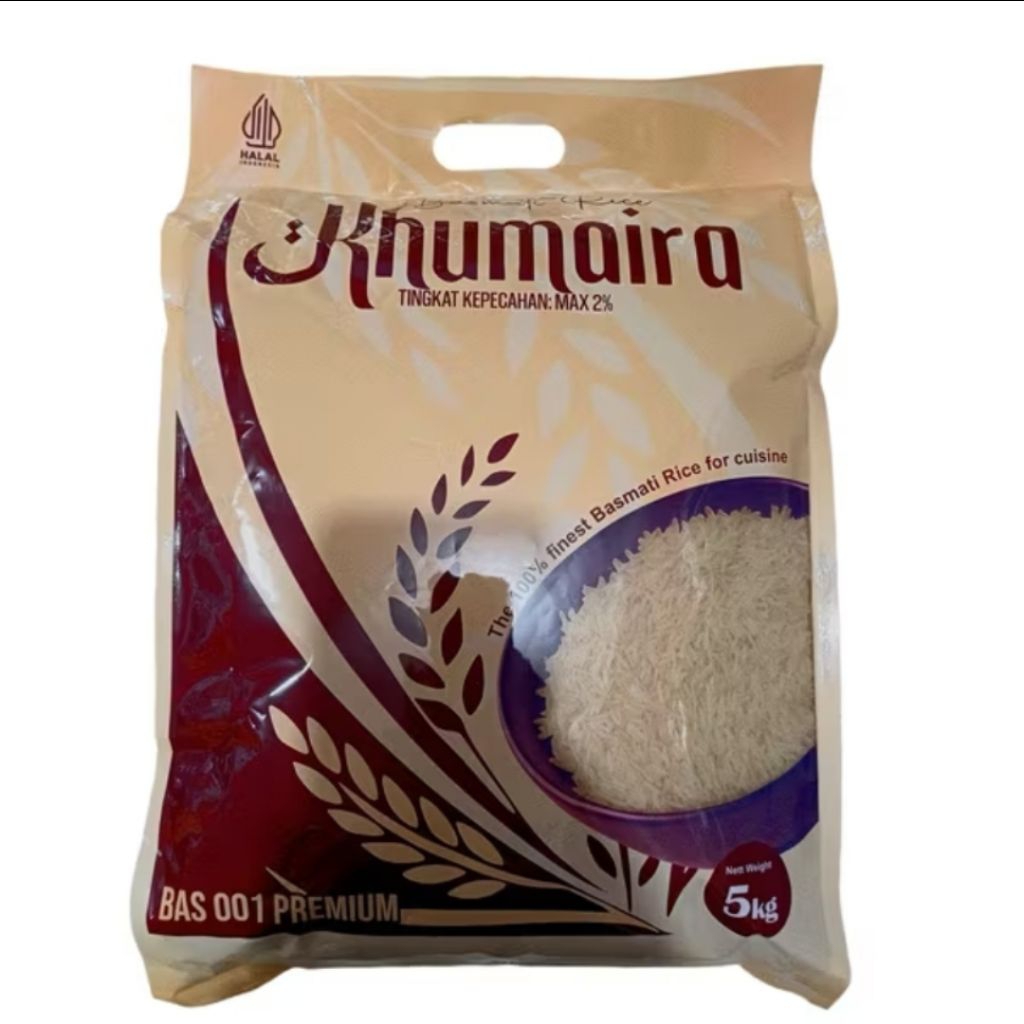 Medan, beras Basmati Khumaira 5 Kg