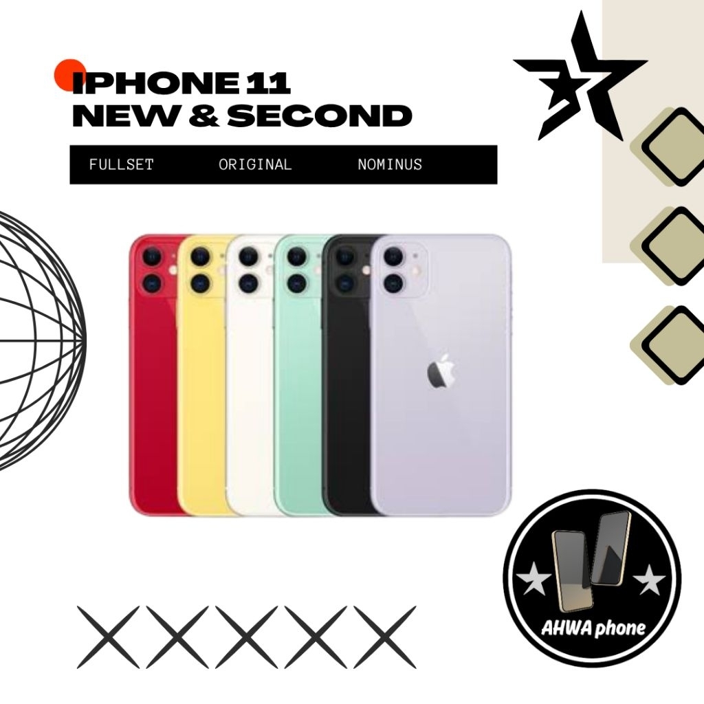 IPHONE 11 64GB & 128GB (SECOND)