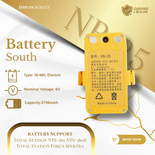 Battery Total Station SOUTH NB25 Battre Total Station SOUTH NB-25