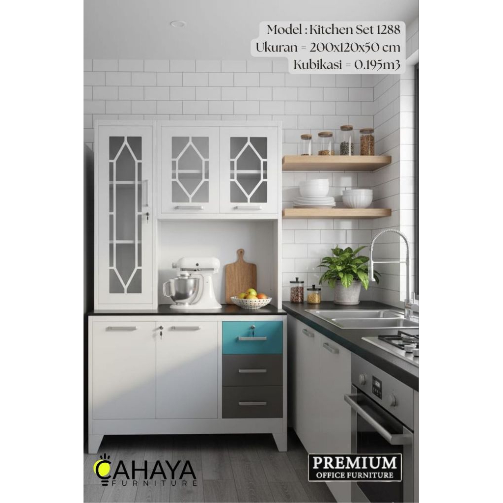 Kitchen Set Cabinet Besi Lemari Dapur Besi Lemari Sayur