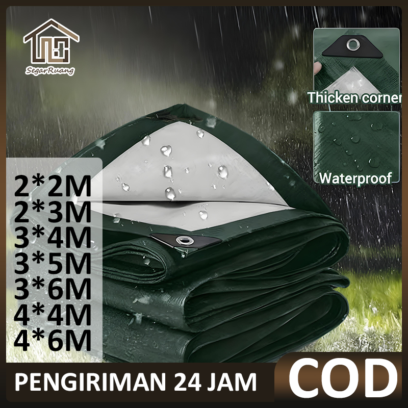 Teknologi Baru terpal kolam Bukti Air jaring paranet Hijau Silver  Terpal Tebal Terpal/100% Tahan Ai