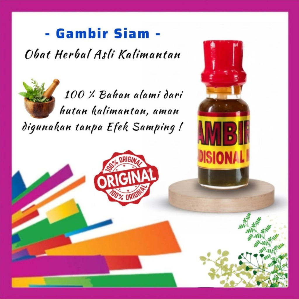 Gambir Siam Cair Original 100% Asli Kalimantan | Gambir Serawak Obat Kuat Pria Tahan Lama