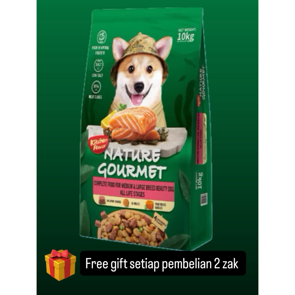 Kitchen flavor Beauty Salmon dog food 10kg