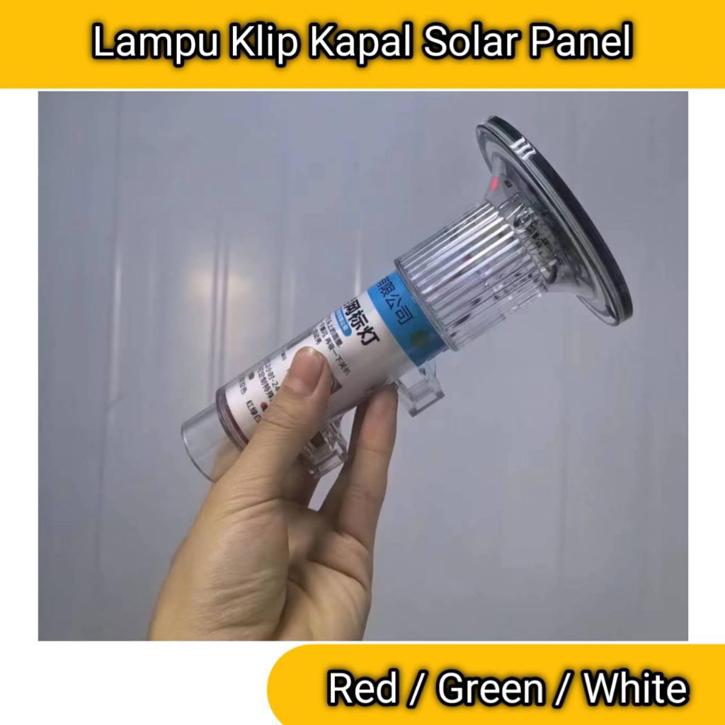 Lampu Nelayan Solar Panel Tenaga Matahari Lampu Terpedo Jaring Nelayan Waterproof