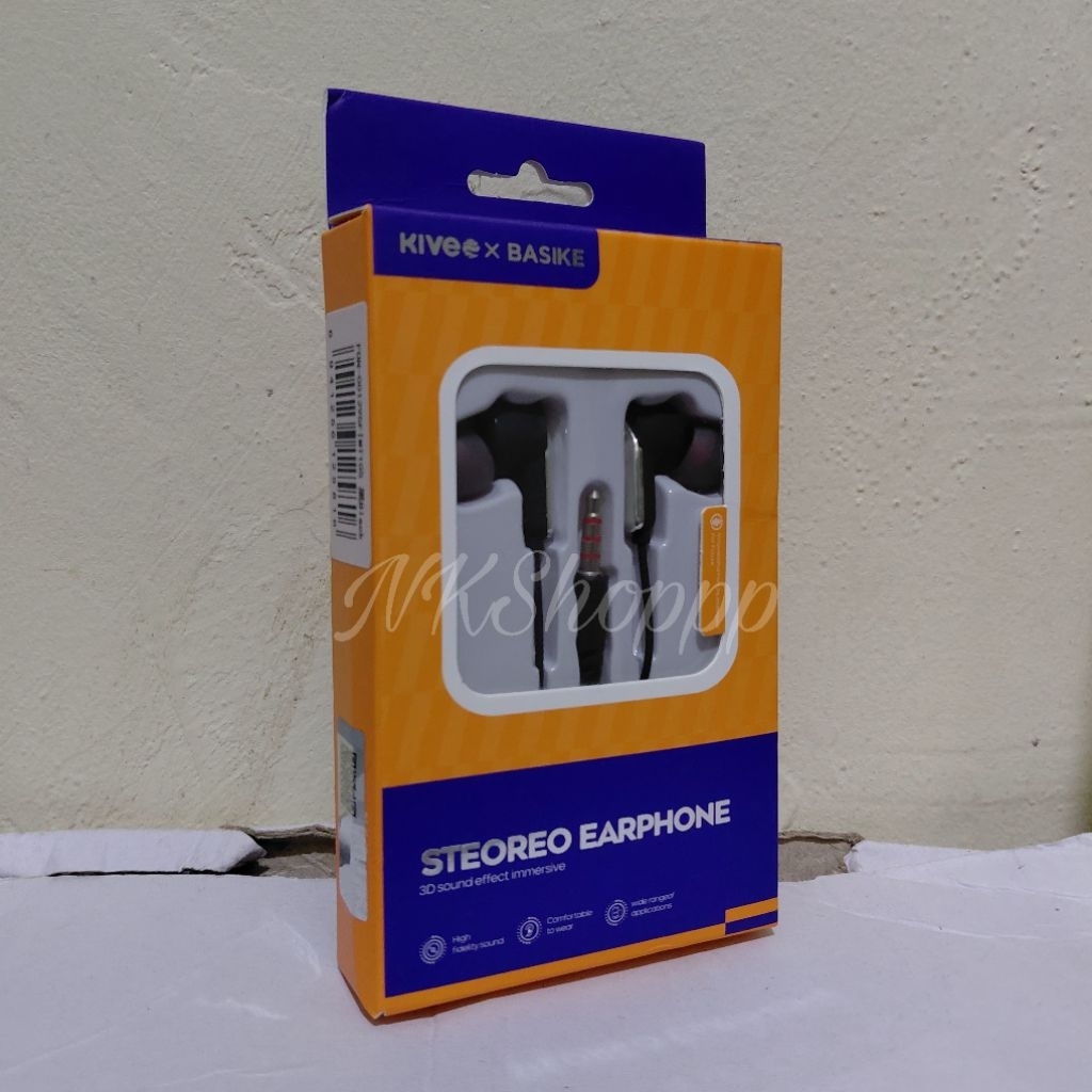 Headset Kabel | Steoreo Earphone | Kivee x Basike