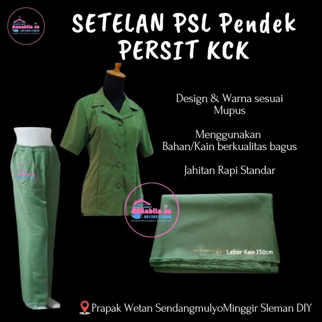 SETELAN PSL (Lengan Pendek) PERSIT KCK/JALASENASTRI/PIA ARDHYA GARINI (PRE ORDER)