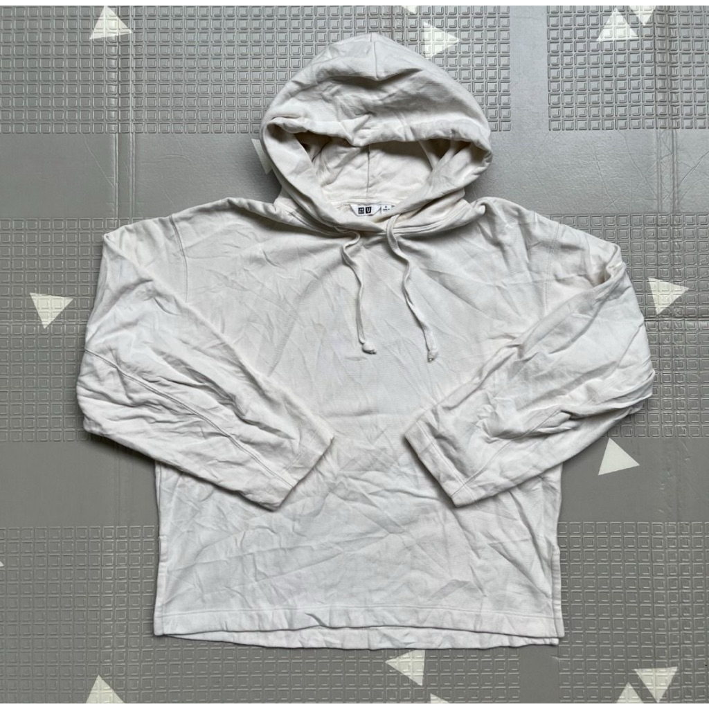 UNIQLO U Hoodie White / Hoodie Uniqlo Putih