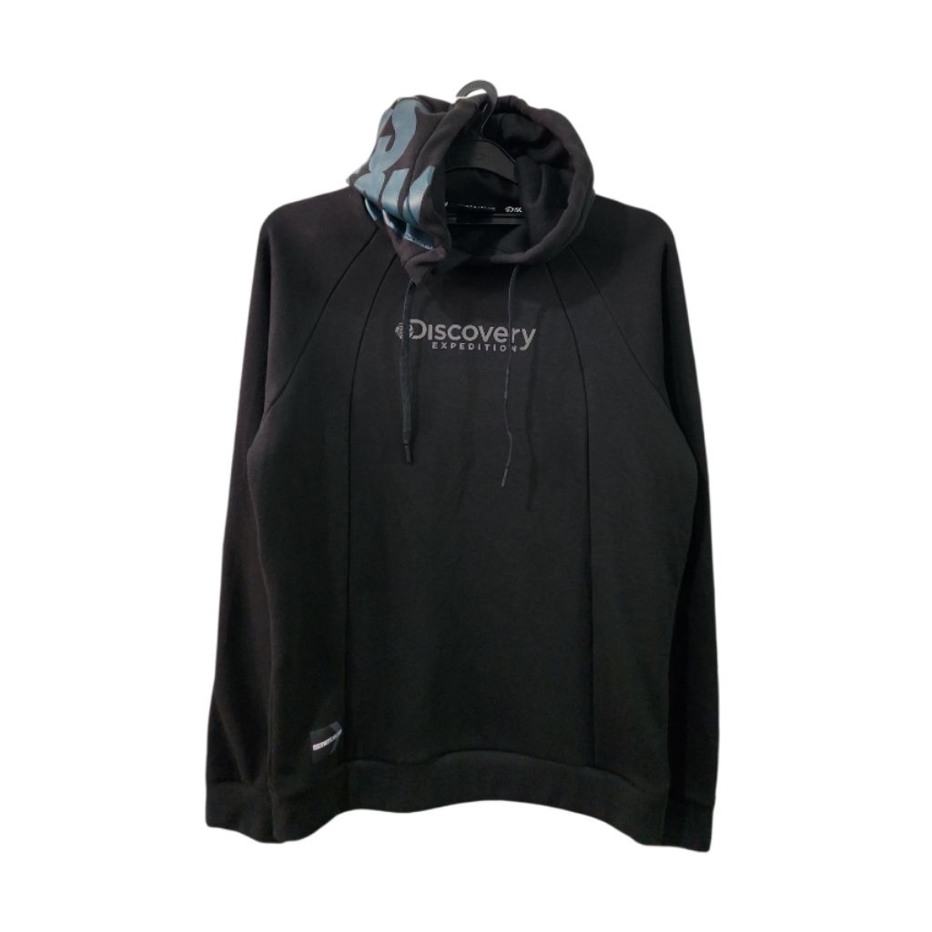 Sweater Hoodie Brand Discovery Expedition Warna Hitam