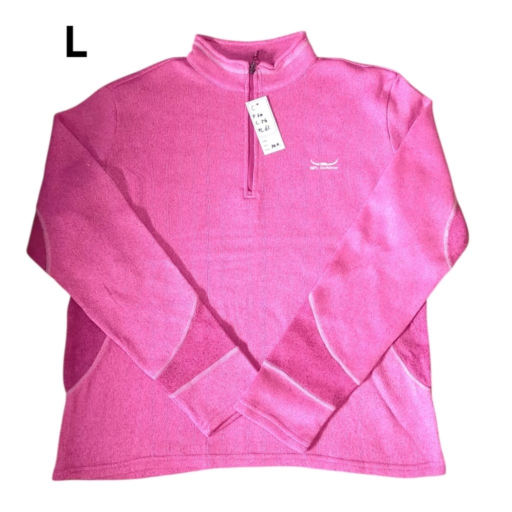 BFL size L  baselayer outdoor second inner pollar tebal kaos gunung bekas baju half zip sweater