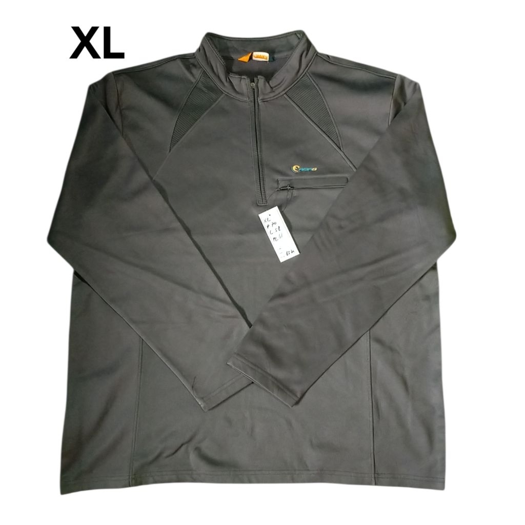 Asia size L baselayer outdoor second inner pollar tebal kaos gunung bekas baju half zip sweater