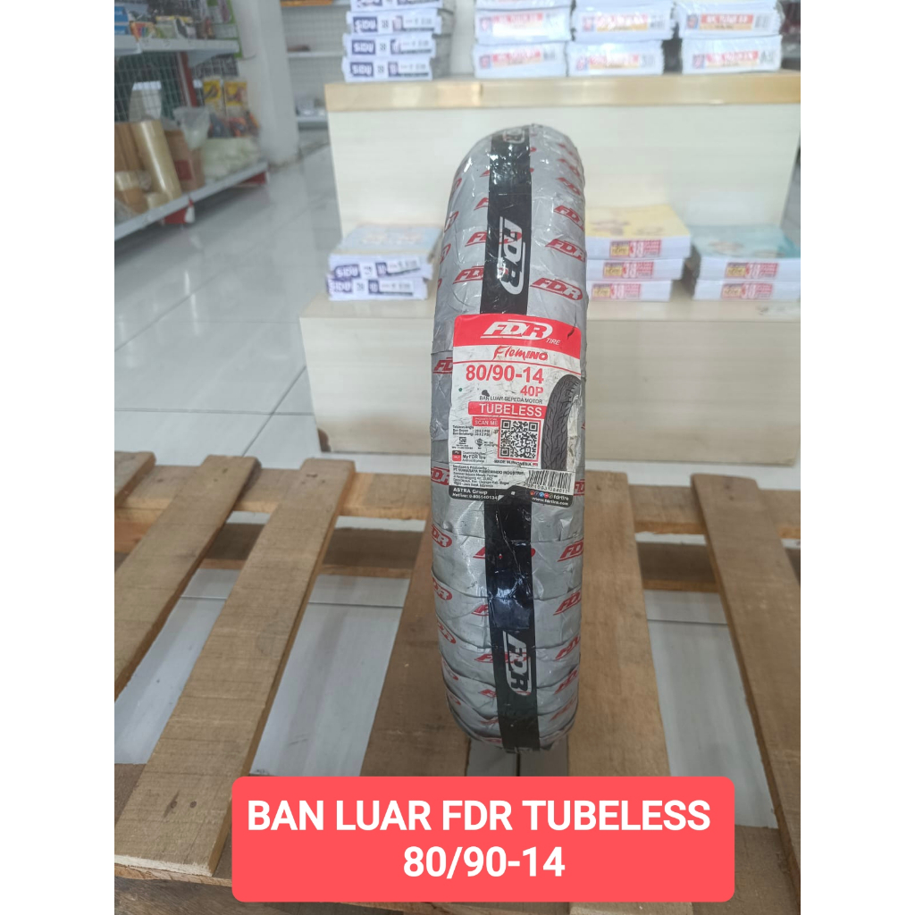 BAN LUAR FDR TUBELESS 80/90-14