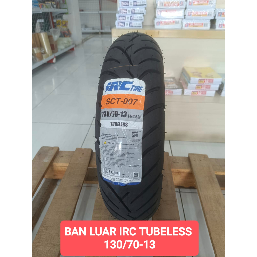 BAN LUAR IRC TUBELESS 130/70-13