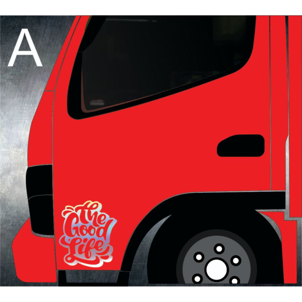 cutting sticker stiker pintu samping mobil truk truck Canter ragasa umplung sticker mobil aksesoris 