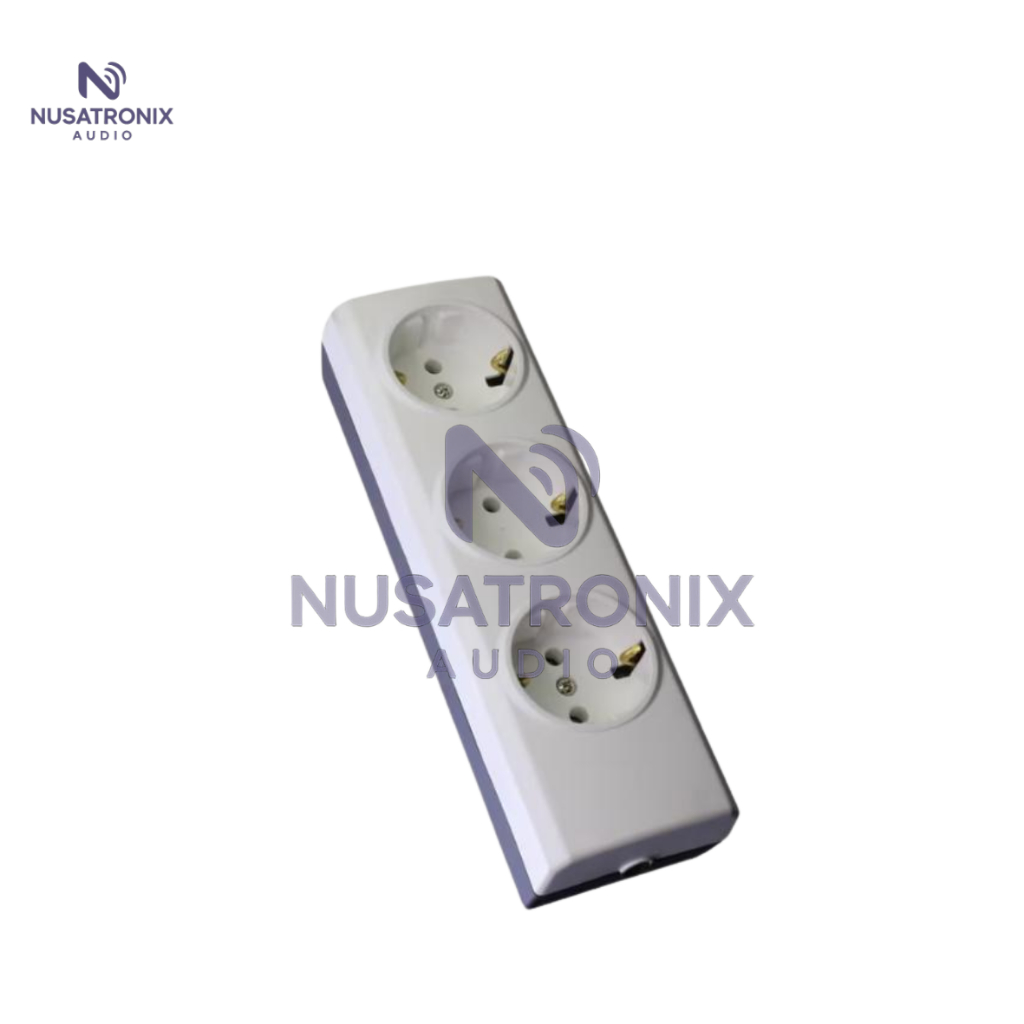 STOP KONTAK 3 LUBANG MERK BROCO COLOKAN LISTRIK