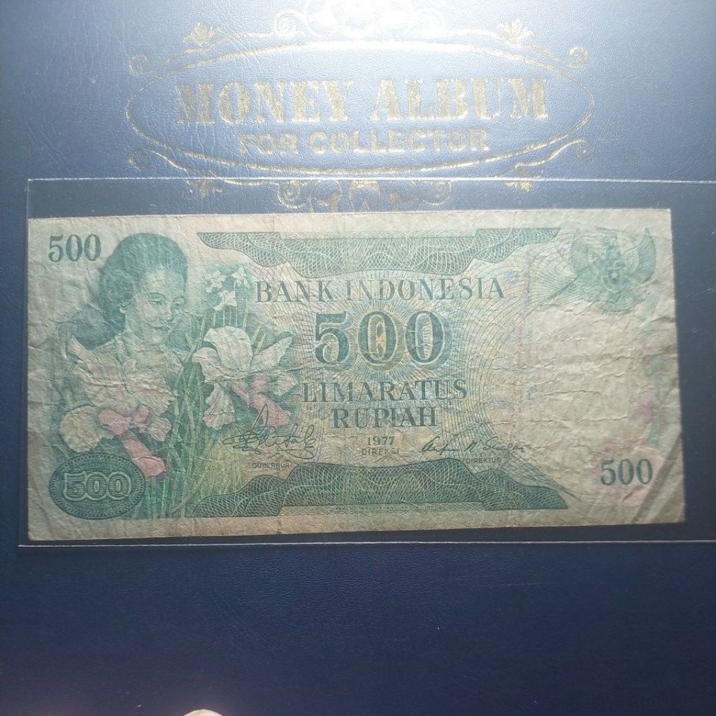 500 rupiah ibu konde 1977 vf utuh
