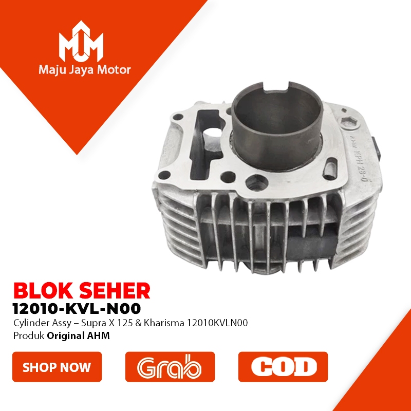 Blok Seher ( Cylinder Assy ) Supra X 125 & Kharisma Original Ahm