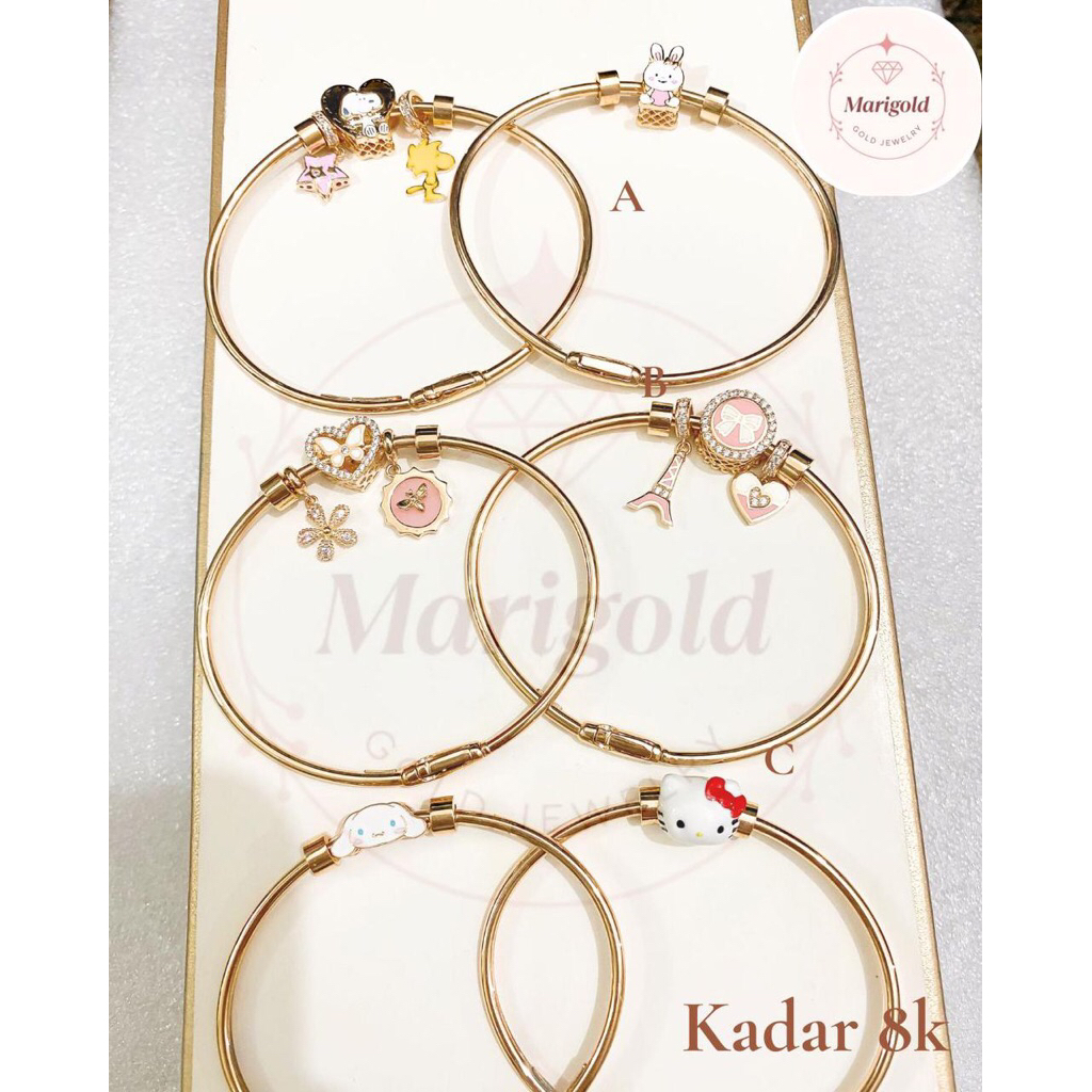 GELANG CHARM SWEETIE UBS / SNOOPY / NAYEON / KITTY / CINNAMOROLL