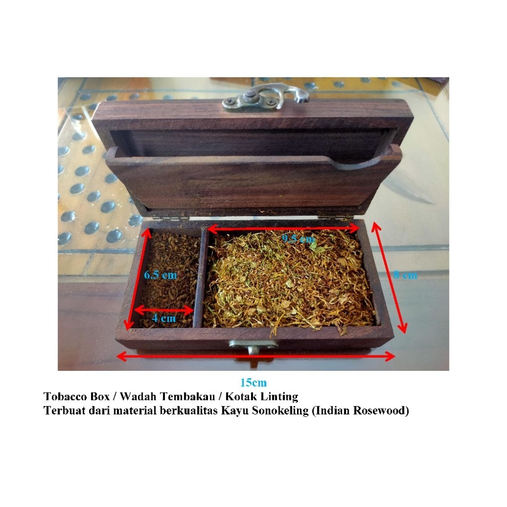 Kotak lintingan mbako / Slepen mbako kayu