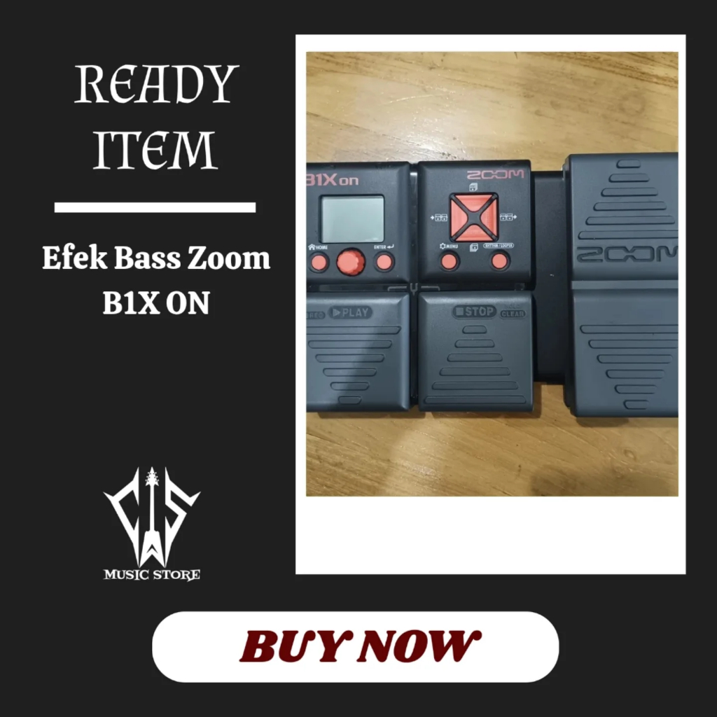 Efek Bass Merk Zoom Seri B1X ON