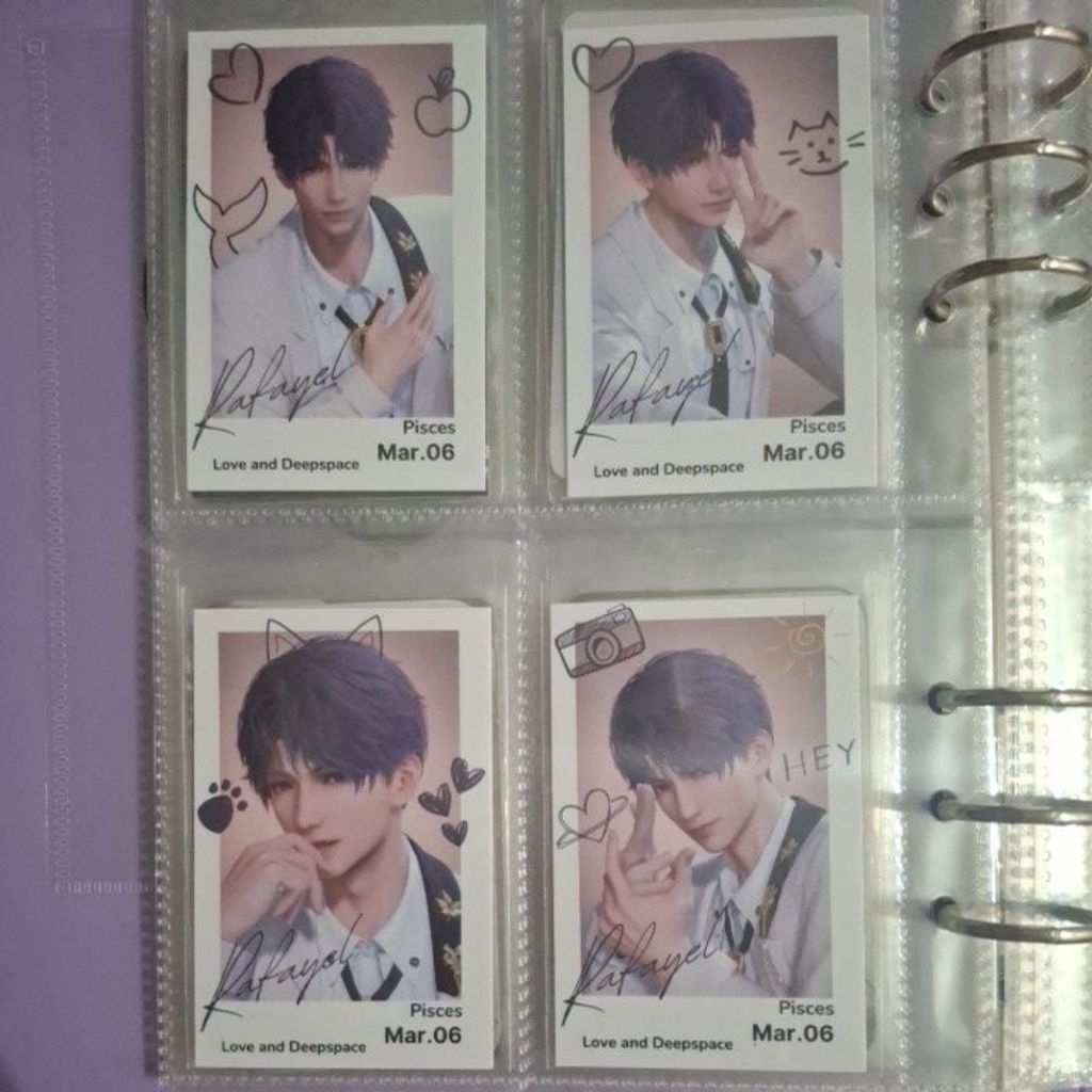 photocard fanmerch love and deepspace rafayel