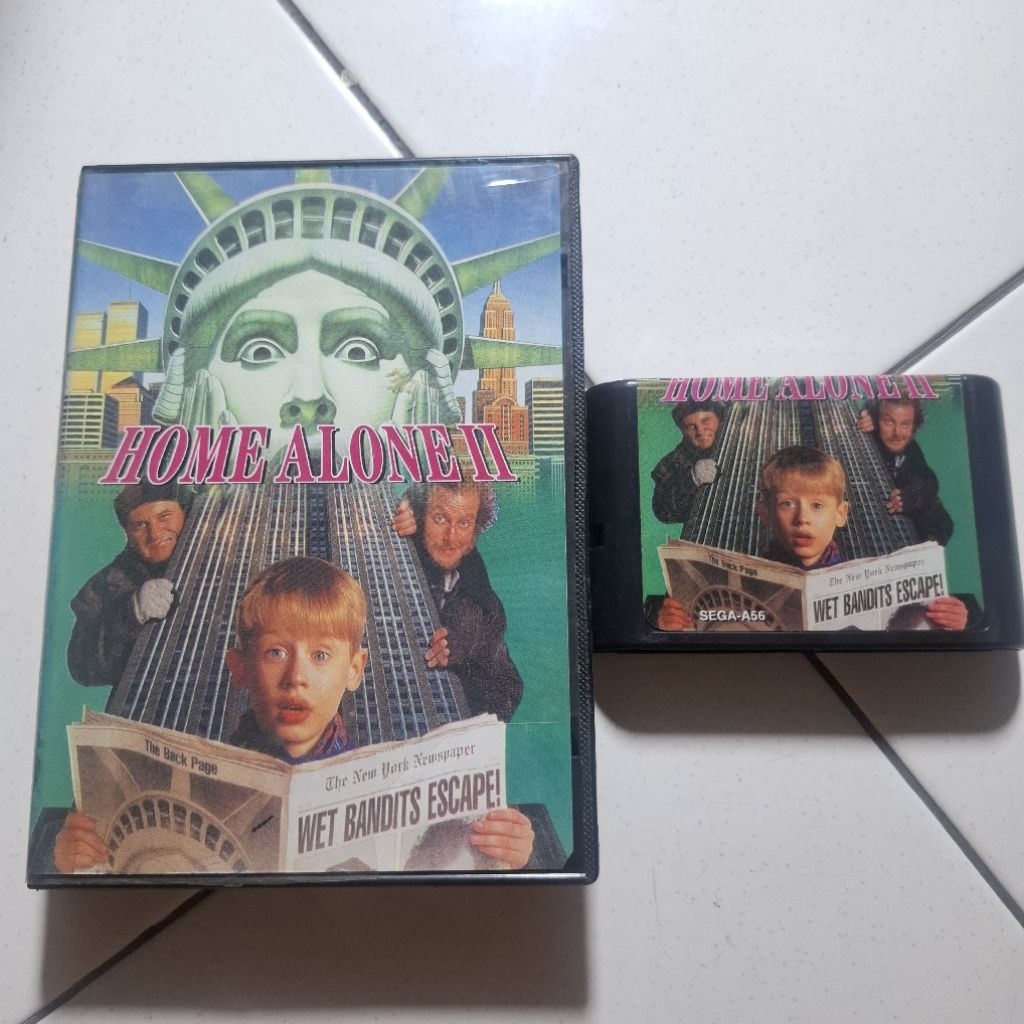 Kaset Sega Home Alone II / 2 Dengan Box Second