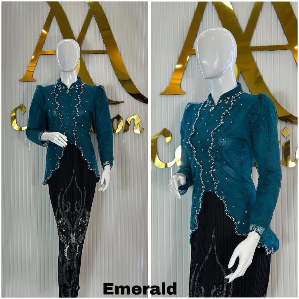 Kebaya Miskha payet New model/kebaya modern/baju wisuda/kebaya bridesmaid/seragam pesta/baju keluarg