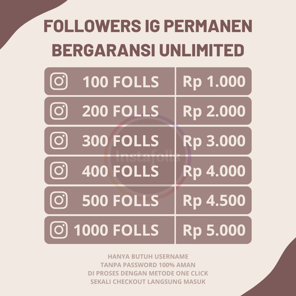 Followers Permanen Real Fast Proses Bergaransi Unlimited Bisa Di Test Dulu Followes Folowers Folower