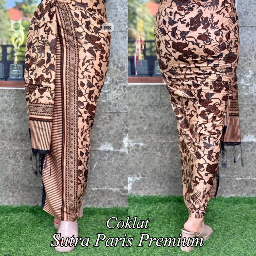 Kamen lembaran Sutra Paris set selendang murah Kamen wanita setelan kebaya Kamen Bali selendang