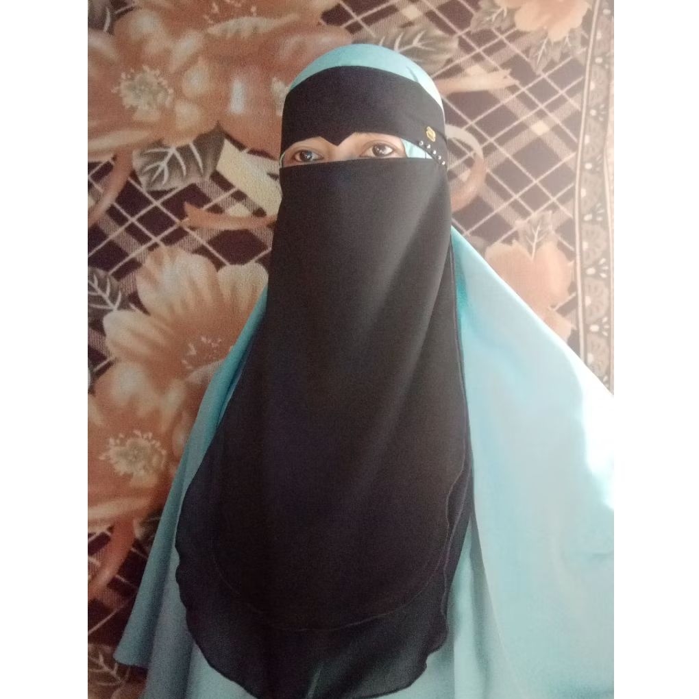 KN HEEJAB - NIQOB ELANG/ CADAR ELANG, BAHAN SIFON ARAB/ SIFON SILK