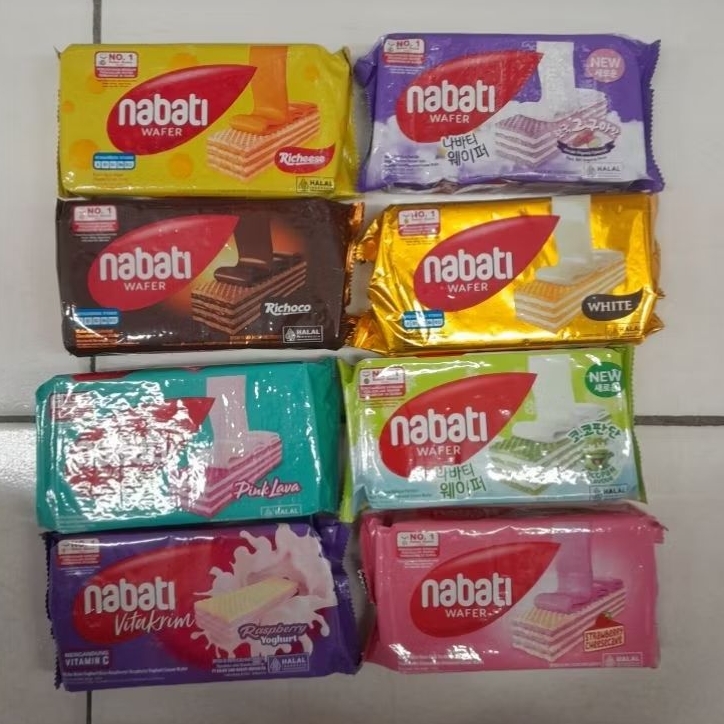 Nabati biskuit wafer 110gr rasa COCOPANDAN / COKLAT / PINK LAVA / RASPBERRY YOGURT VITAKRIM / KEJU C