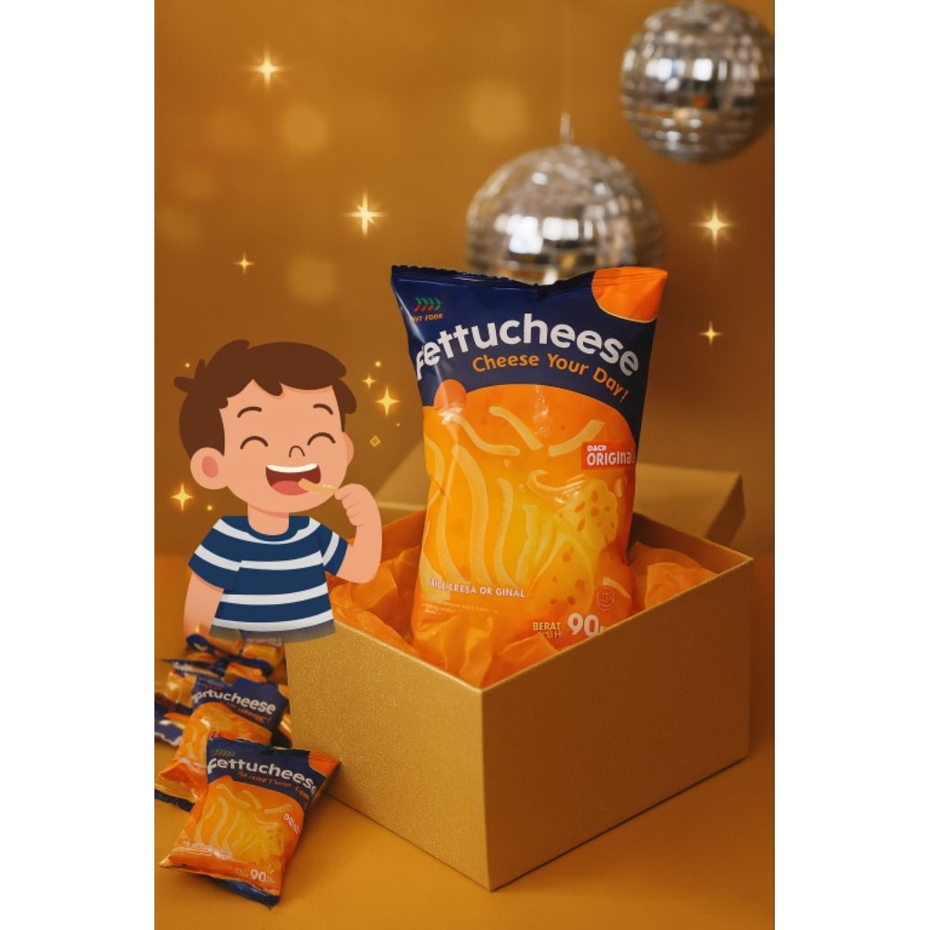 Fettucheese#snack keju dengan rasa keju spesial sekali coba pasti ketagihan 90gr
