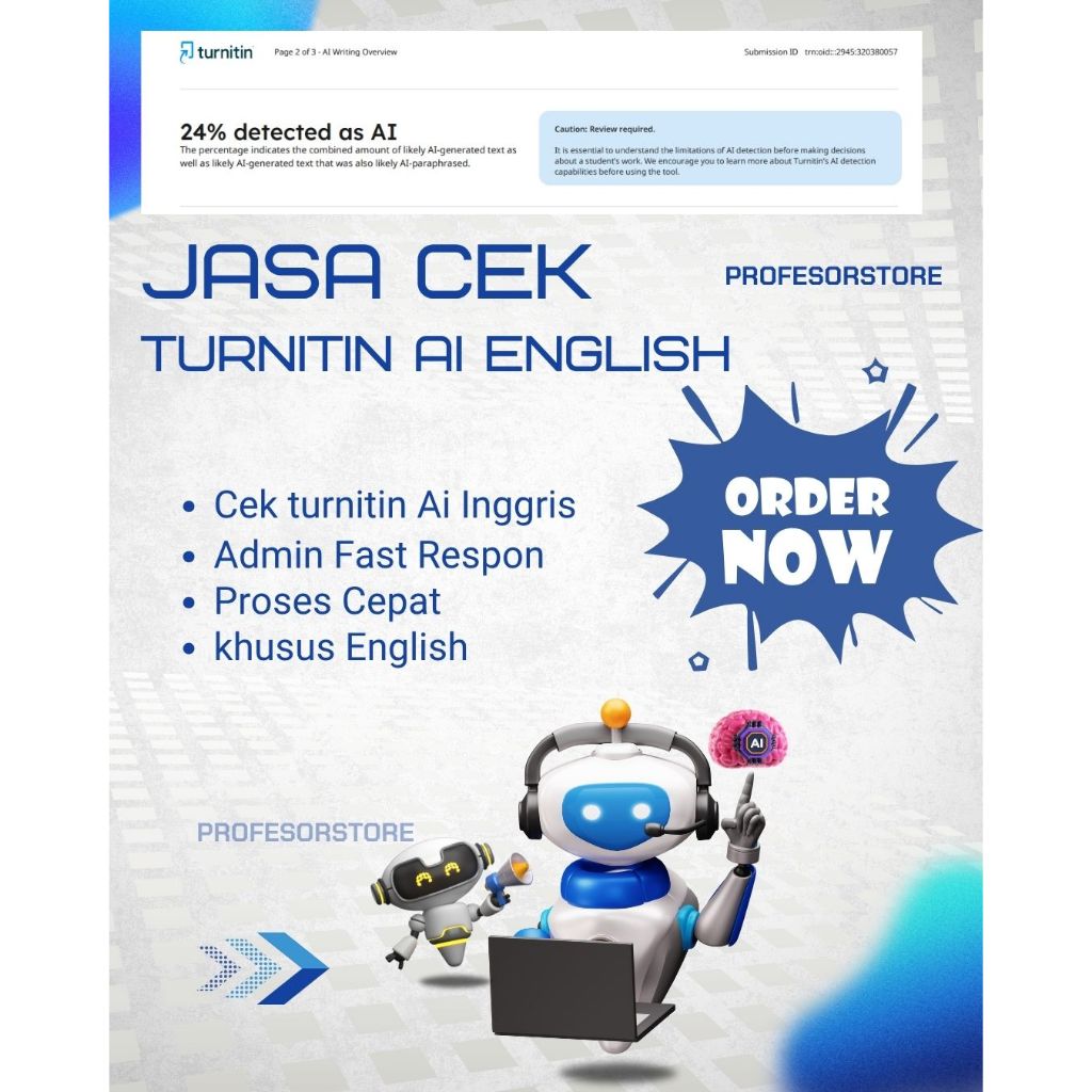 CEK TURNITIN AI ENGLISH KHUSUS BAHASA INGGRIS