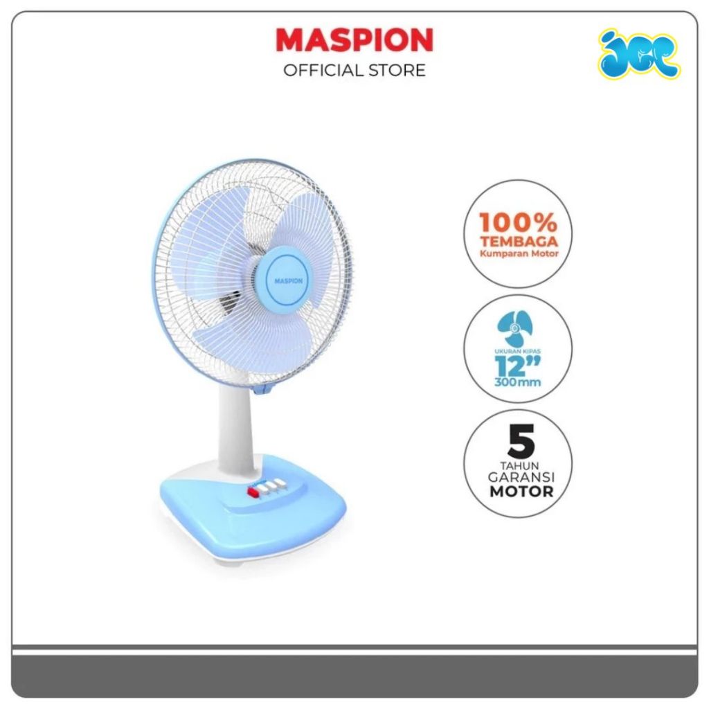 Jagemart - Maspion Kipas Angin Meja Desk Fan 12 Inch EF-309 dan EF 310