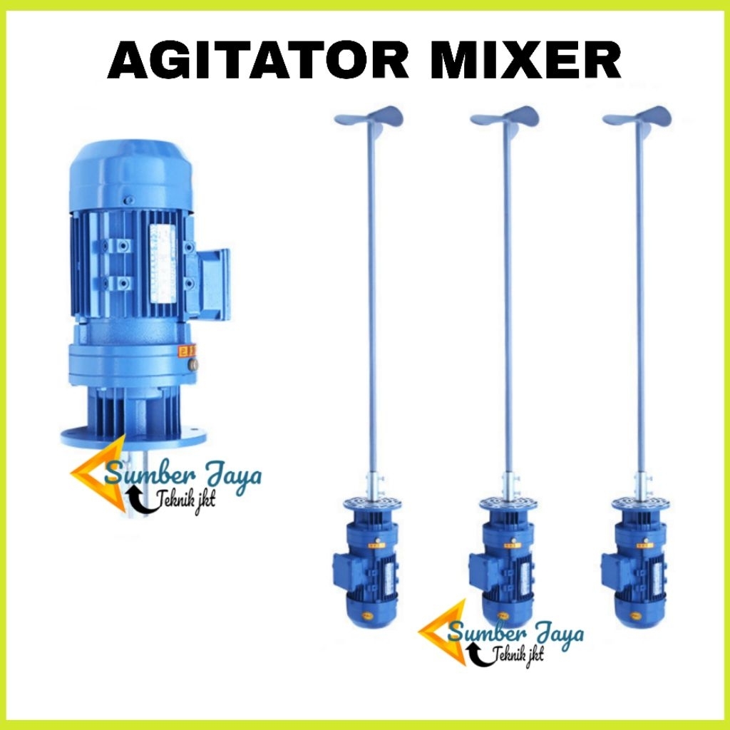 Agitator Mixer Chemical Kimia SS304 0.55Kw 0.75Hp 2800Rpm - 380V 2800Rpm - 220V 2800Rpm