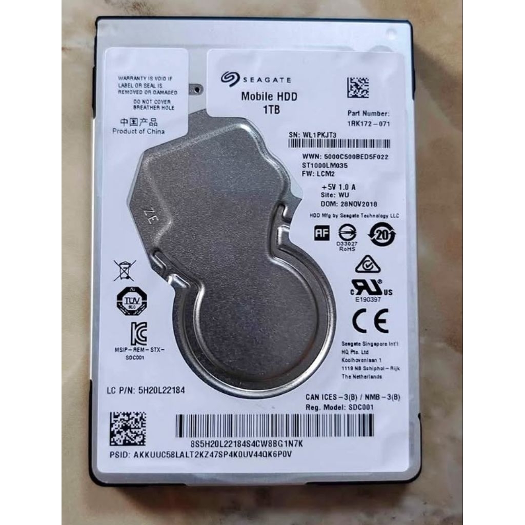 hardisk laptop 1tb bekas copotan