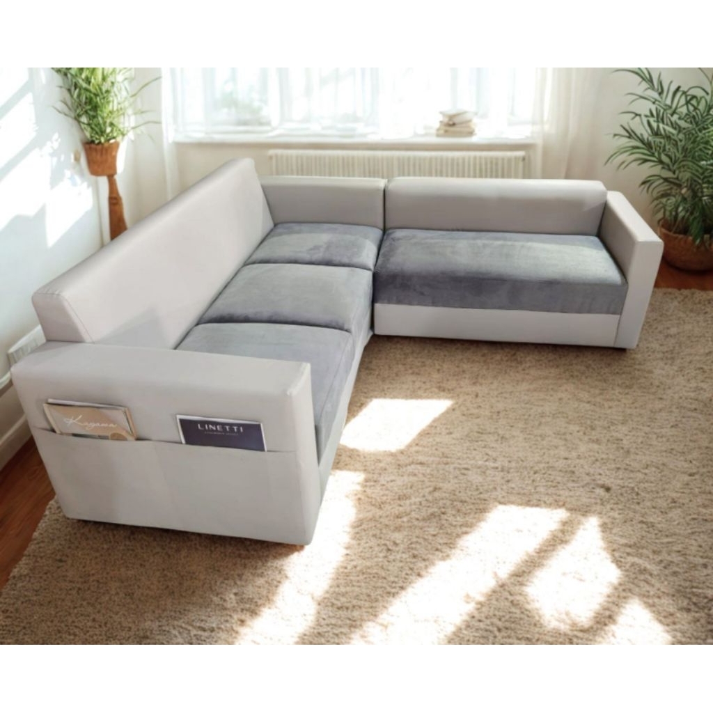Kursi Sofa Sudut L Pocket / Kursi Sofa Tamu Sudut Minimalis