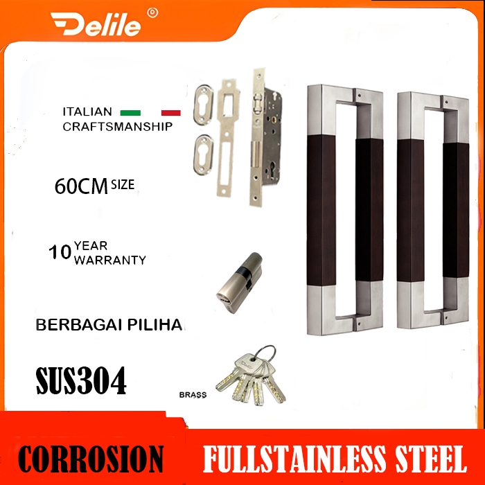 Gagang Pintu 2 Rumah /Pegangan Pintu Rumah /Full Handle Stainles Steel /Tarikan Pintu 2 High Quality