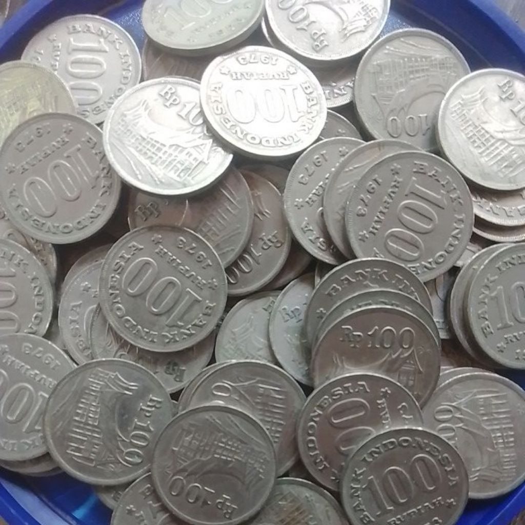 UANG KUNO ORIGINAL 100 RUPIAH TAHUN 1973 TEBAL