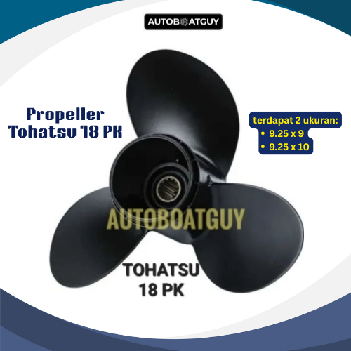 Propeller Tohatsu 18 PK Kipas Baling Mesin Tempel Tohatsu 18 HP