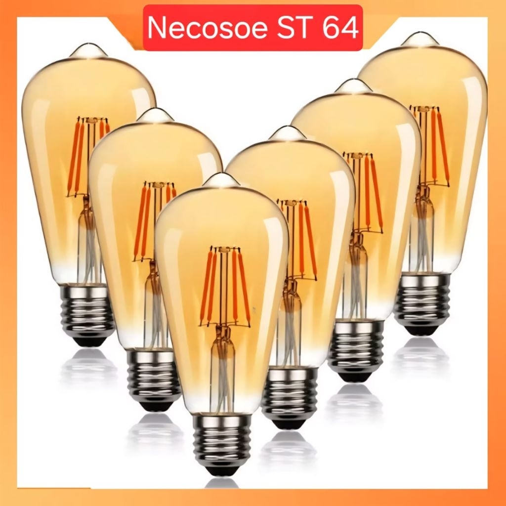 Lampu Led Filamen ST64 Necosoe/Filamen Led Dekorasi ST64