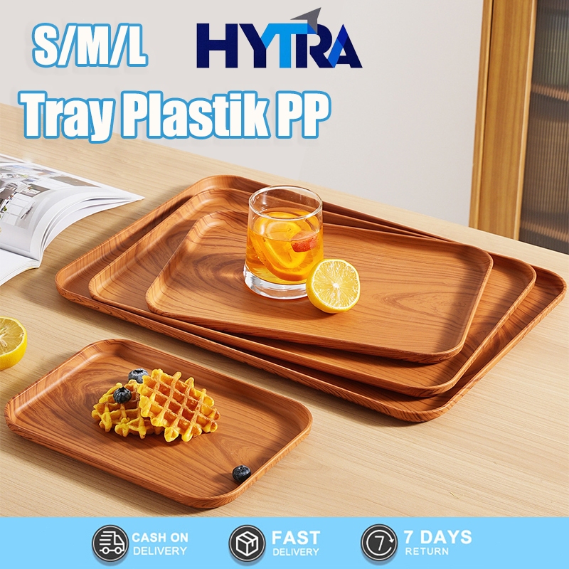 HYTRA Nampan Jumbo Nampan Baki Tray Plastik Pp Nampan Baki Nampan Cafe Restaurant Kotak Saji Makanan