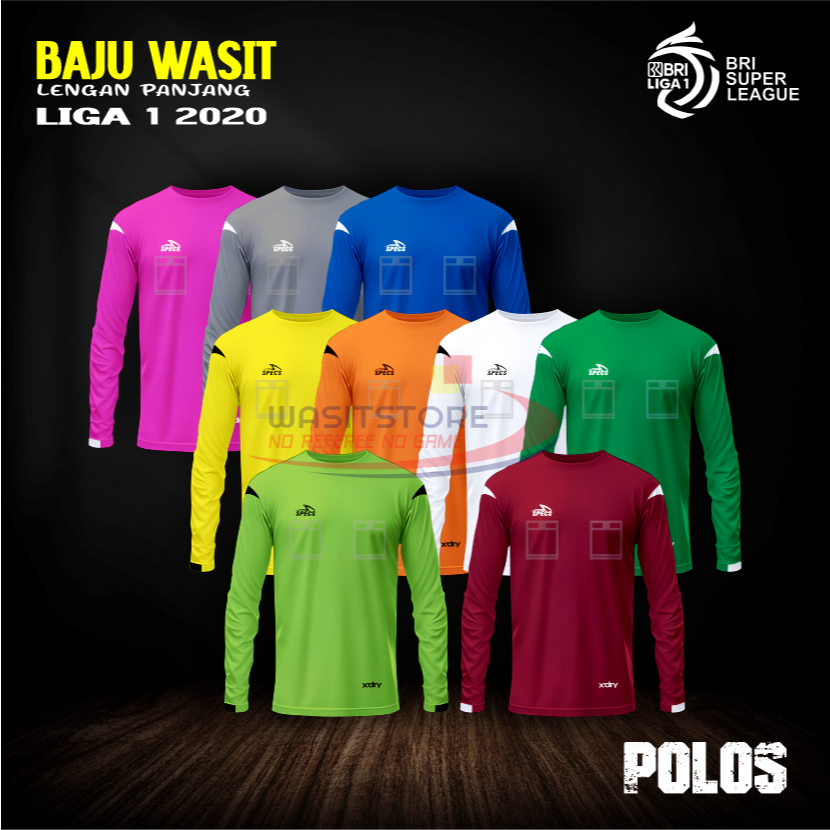 BAJU WASIT LIGA 1 2020/2021 LENGAN PANJANG (POLOS)