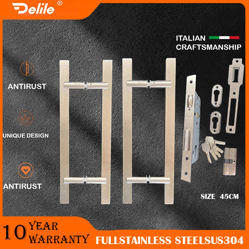 Full Handle Stainless Steel/ Pegangan Pintu 2/ Gagang Pintu Rumah/ Tarikan Pintu 2 DELILE