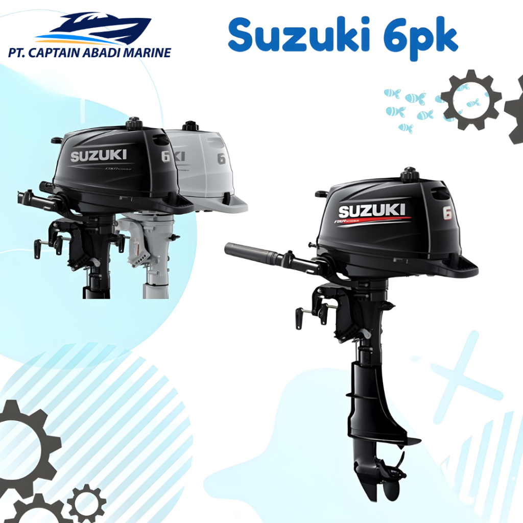 Mesin Tempel Perahu Mesin Kapal 6Hp 4 Tak Suzuki