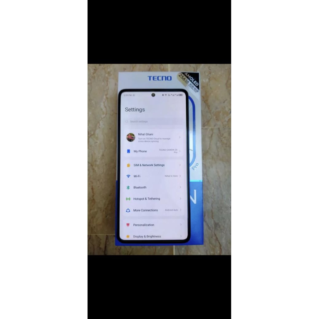 Hp Tecno Camon 20 pro Second mulus Fullset