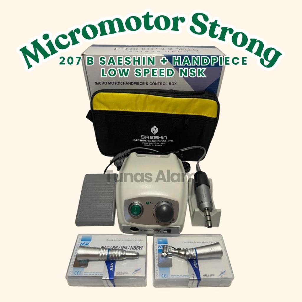 Micromotor STRONG 207b Fullset Terbaru