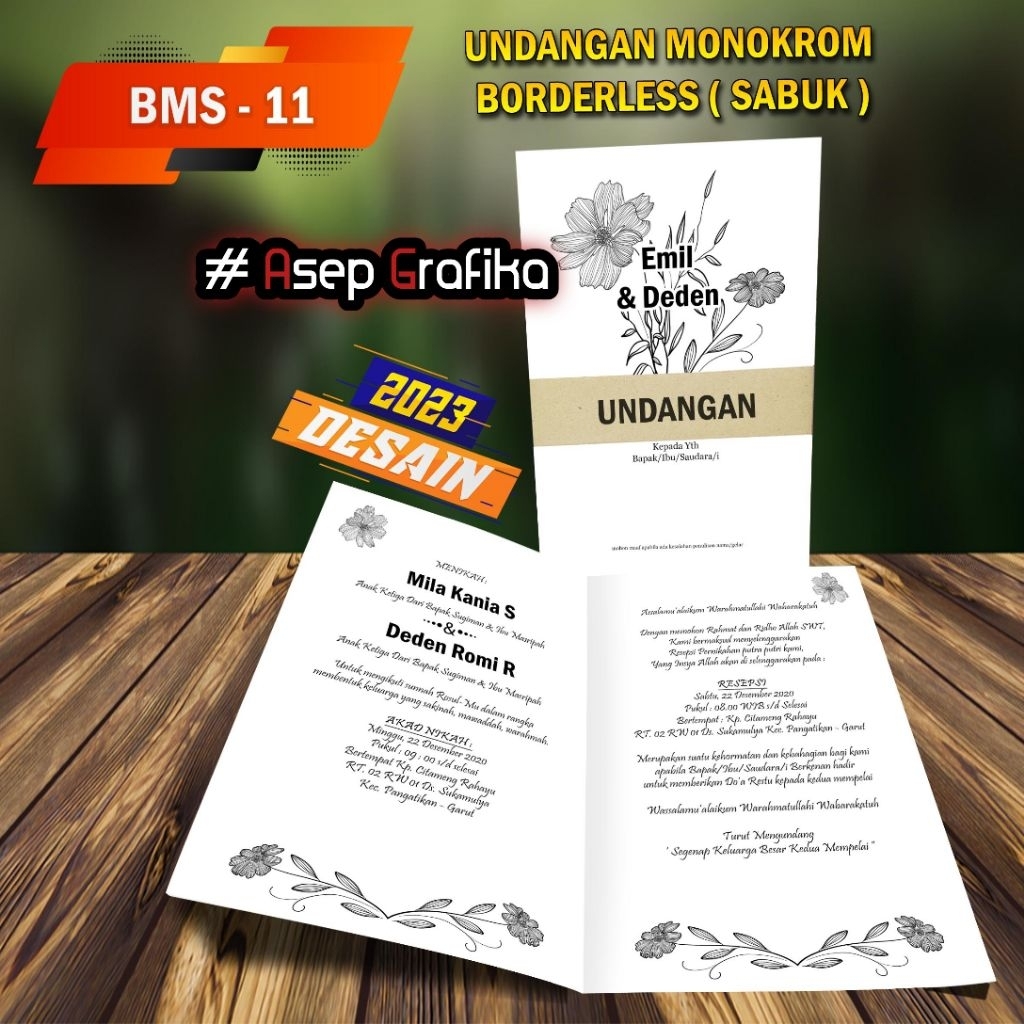 Surat undangan pernikahan surat undangan murah